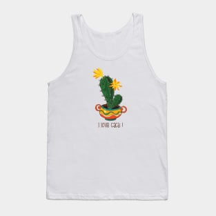 Cactus pot illustration Tank Top